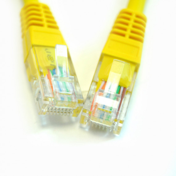 Latiguillo Amarillo RJ-45 CAT.5  PEPEGREEN