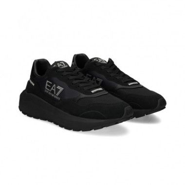 EA7 PLATA DEPORTIVO MALLA NEGRO