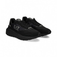 EA7 PLATA DEPORTIVO MALLA NEGRO