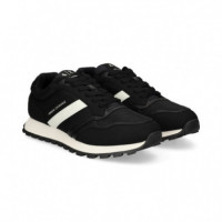 BANDA BLANCO DEPORTIVO TEXTIL NEGRO