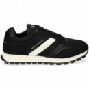 BANDA BLANCO DEPORTIVO TEXTIL NEGRO