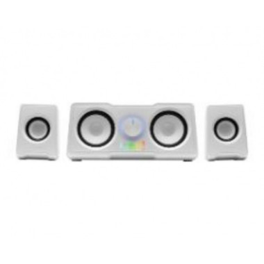Altavoces Mars Gaming RGB Flow 2.2 35W USB-A 3.5mm con Subwoofer Blancos (MS22W)