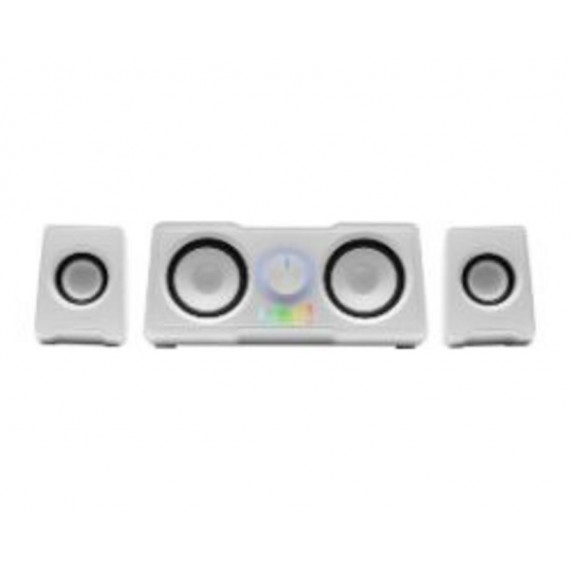 Altavoces Mars Gaming RGB Flow 2.2 35W USB-A 3.5mm con Subwoofer Blancos (MS22W)