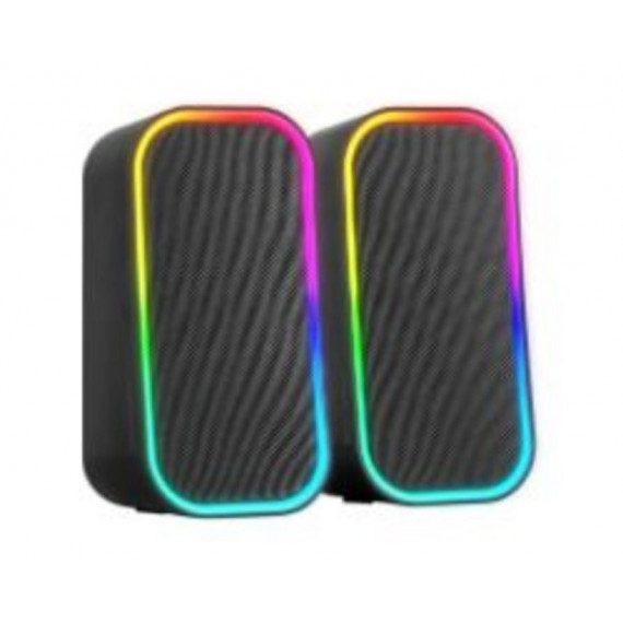 Altavoces Mars Gaming RGB 2.0 20W USB 3.5mm Bluetooth 5.3 Negros (MSOM)