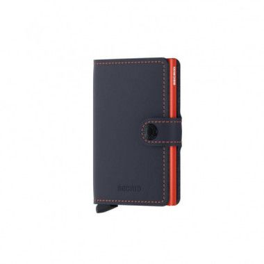 MINIWALLET MATTE NIGHTBLUE & ORANGE