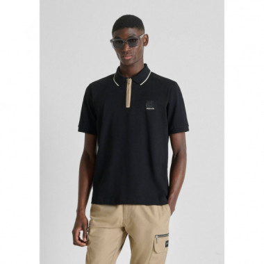POLO MANGA CORTA NERO