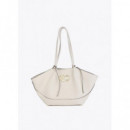 FAUX LEATHER TOTE BAG WITH BRAIDED STRAP