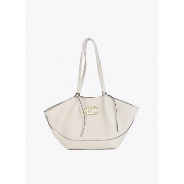 FAUX LEATHER TOTE BAG WITH BRAIDED STRAP