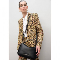 CUTWORK CROSSBODY BAG WITH METAL HANDLE