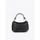 CUTWORK CROSSBODY BAG WITH METAL HANDLE