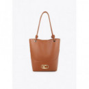 TOTE BAG WITH KNOTTED STRAP AND BOTTOM P