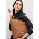 TOTE BAG WITH KNOTTED STRAP AND BOTTOM P