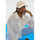 CAP WITH EMBROIDERED LOGO ECRU