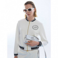 Scuba Bomber Jacket With Printed Band de  LOLA CASADEMUNT