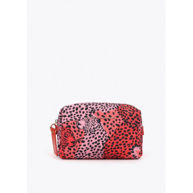 MULTICOLOURED PRINT NYLON TOILETRY BAG R