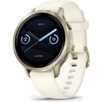 Smartwatch Garmin Venu 4 con GPS 41mm Dorado/Blanco