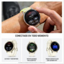 Smartwatch Garmin Venu 4 con GPS 41mm Dorado/Blanco