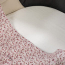 Set Sábana Ajustable Capazo + Muselina Cherry Pasito A Pasito