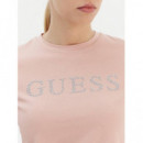 Octavia Rn Ss T-shir Rose Bliss  GUESS