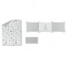 Set Funda Nordica con Relleno + Funda Almohada + Protector Indian  BIMBI CASUAL