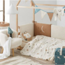 Funda Nórdica + Protector + Funda de Almohada Cuna Wonderland Bimbidreams  BIMBI DREAMS