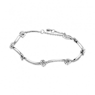 PANDORA Pulsera en Plata de Ley Margarita Brillante 598807C01