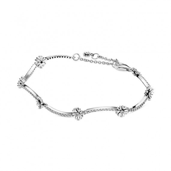 PANDORA Pulsera en Plata de Ley Margarita Brillante 598807C01