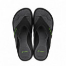 RIDER Chanclas Negras R 83631-AZ143