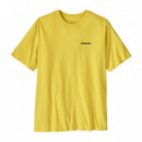 Camisetas Hombre Camiseta PATAGONIA Men's P-6 Logo Responsibili-tee® Lemon Zest