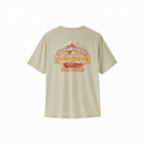 Camisetas Hombre Camiseta PATAGONIA M's Cap Cool Daily Great Waves Dyno White