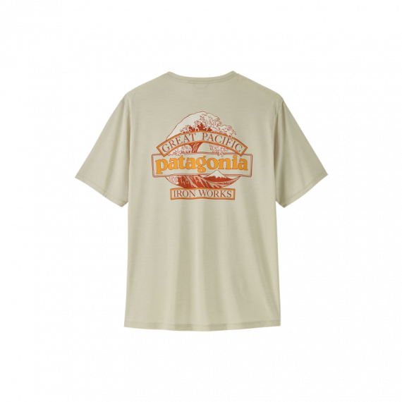 Camisetas Hombre Camiseta PATAGONIA M's Cap Cool Daily Great Waves Dyno White
