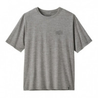 Camisetas Hombre Camiseta PATAGONIA M’s Cap Cool Daily Shirt Strataspire Feather Grey