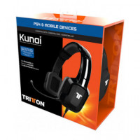 Auricular Tritton Kunai Negro (PS4/PS3/PSV/MP3)  SHINE STAR S.A