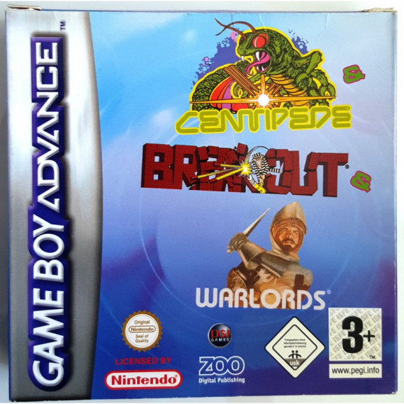 Centipede Breakout Warlords Gameboy Advance  NBC
