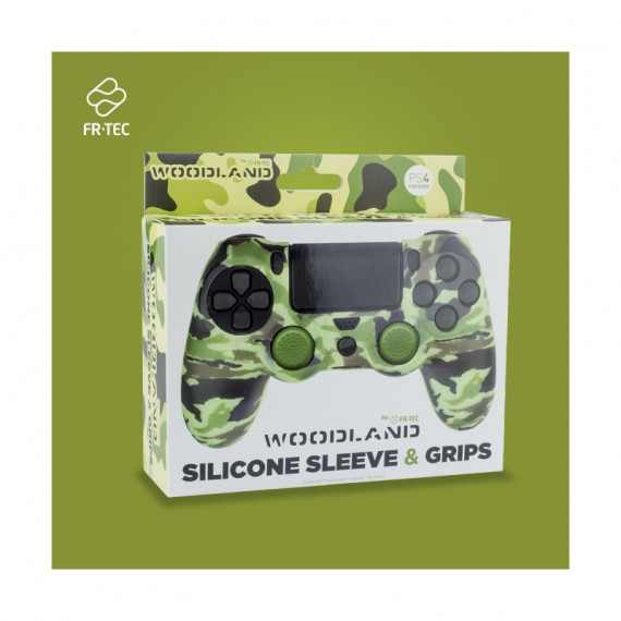 Custom Kit Mando+grips Camuflaje Woodland PS4  BLADE