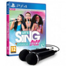 Let´s Sing 2022 + 2 Micrófonos PS4  PLAION