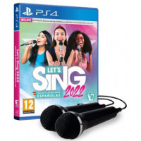 Let´s Sing 2022 + 2 Micrófonos PS4  PLAION