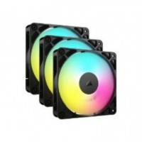 Ventilador CORSAIR RS120 Argb 12X12CM Kit 3 Negro (CO-9050181-WW)