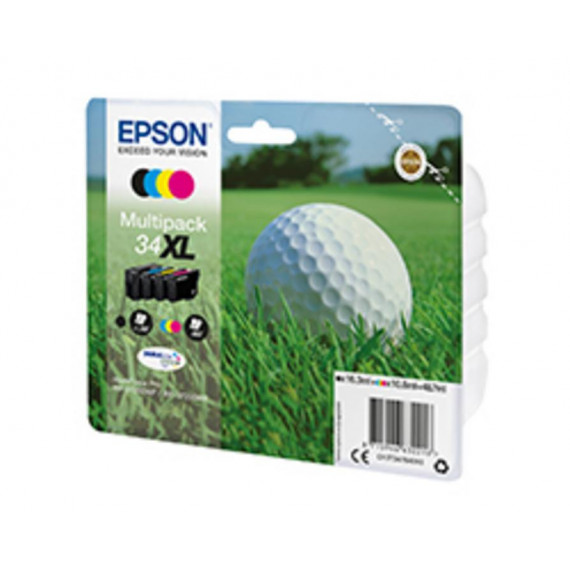 Tinta EPSON 34XL Pack Negro/tricolor 16.3ML/10.8ML (C13T34764010)