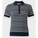 TOMMY HILFIGER - Co Cable Fine Gg Polo S/s Swt - 0BB - F|WW0WW41474/0BB