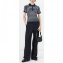 TOMMY HILFIGER - Co Cable Fine Gg Polo S/s Swt - 0BB - F|WW0WW41474/0BB