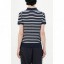 TOMMY HILFIGER - Co Cable Fine Gg Polo S/s Swt - 0BB - F|WW0WW41474/0BB