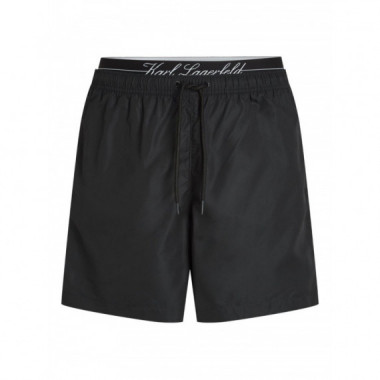 KARL LAGERFELD - hotel karl crest medboardshort - 999 - B1M46010/999