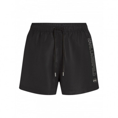 KARL LAGERFELD - ikon shine short boardshort - 999 - B1M46001/999