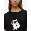 KARL LAGERFELD - Ikon Rhinestone Pj Dress - 999 - B1W45003/999