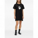 KARL LAGERFELD - Ikon Rhinestone Pj Dress - 999 - B1W45003/999