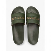 Hilfiger Pad Perf Pool Slide Arctic Spru  TOMMY HILFIGER - Guanxe Atlantic Marketplace