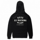 Suéter Deus Milano Address Hoodienegro  DEUS EX MACHINA