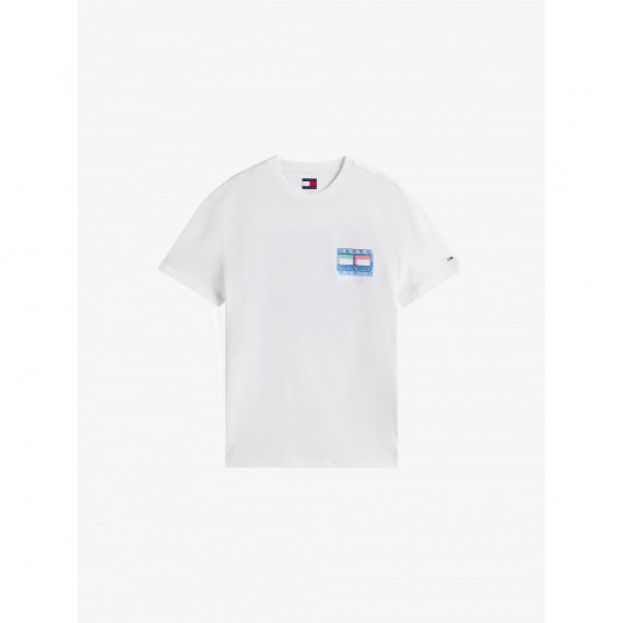 Camiseta Tommy Reg Dna Flag Play Blanco  TOMMY JEANS