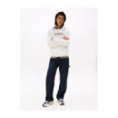 Suéter Tommy Reg Dna Hoodieblanco  TOMMY JEANS